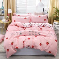 HKM-990739 Cartoon Anime Cotton & Polyester Quilt Cover Bedding Set