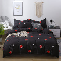 HKM-990739 Cartoon Anime Cotton & Polyester Quilt Cover Bedding Set