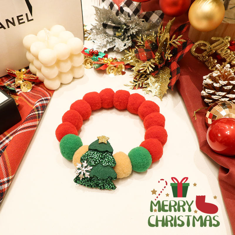 HKM-990739 Festive Cat & Dog Christmas Collar with Bow Tie Decoration