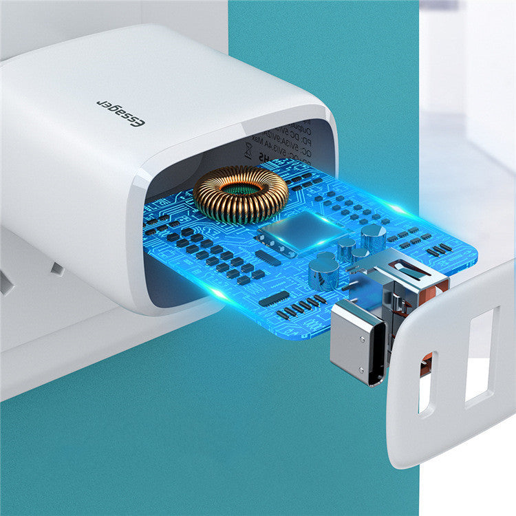 HKM-990803 20W Fast Charge Adapter with Dual Output Port for Multiple Devices