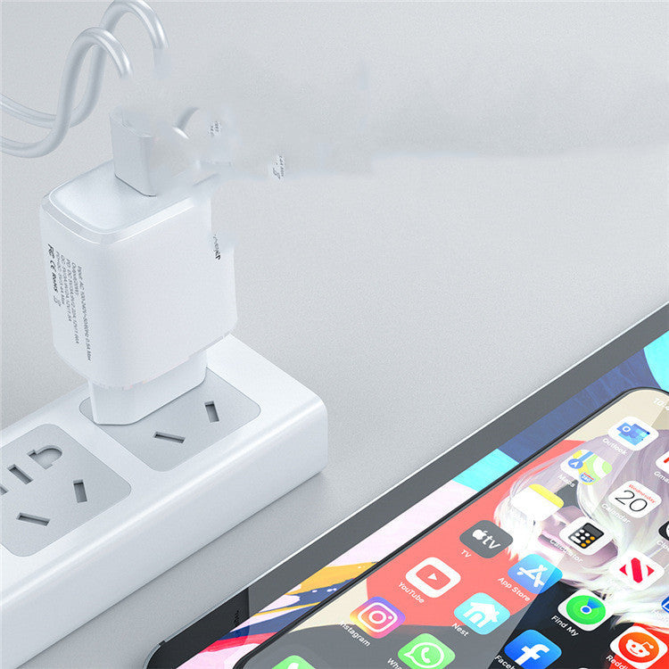 HKM-990803 20W Fast Charge Adapter with Dual Output Port for Multiple Devices