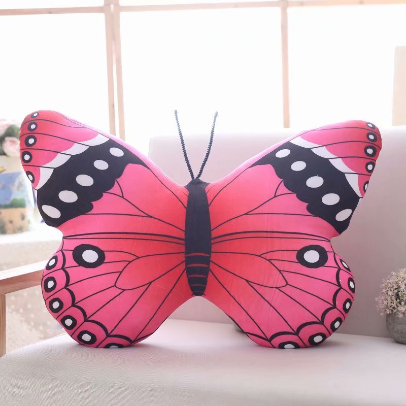 HKM-990867 Girly Heart Butterfly Plush Doll - Soft, Cute, and Delicate Comfort Toy
