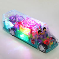 HKM-990995 Transparent Rotating Musical Projection Snail Toy for Children Ages 3+ - 360° Flashing Light Fun