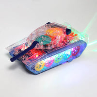 HKM-990995 Transparent Rotating Musical Projection Snail Toy for Children Ages 3+ - 360° Flashing Light Fun