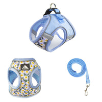 HKM-991251 Breathable Dog and Cat Rope Leash with Anti-Break Chest Strap