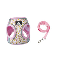 HKM-991251 Breathable Dog and Cat Rope Leash with Anti-Break Chest Strap