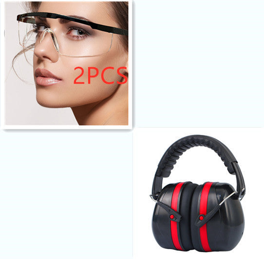 HKM-991251 Noise-Canceling Double-Layer Earmuffs with Adjustable Headband and Comfortable Cup Design