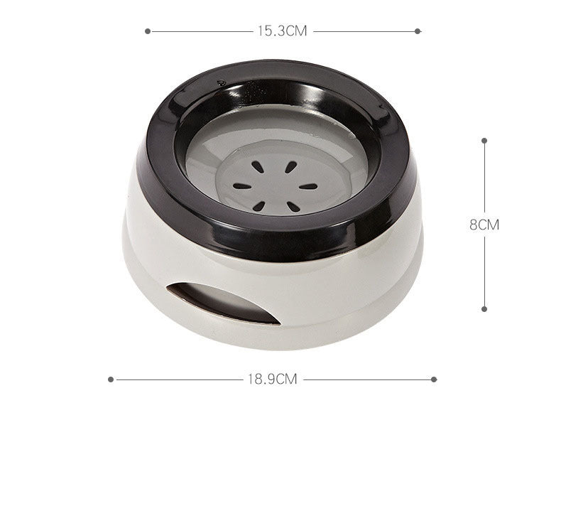 HKM-991251 Pet Water Bowl with Spill-Proof Design - Environmentally Friendly ABS Plastic, Portable & Durable, for Dogs and Cats