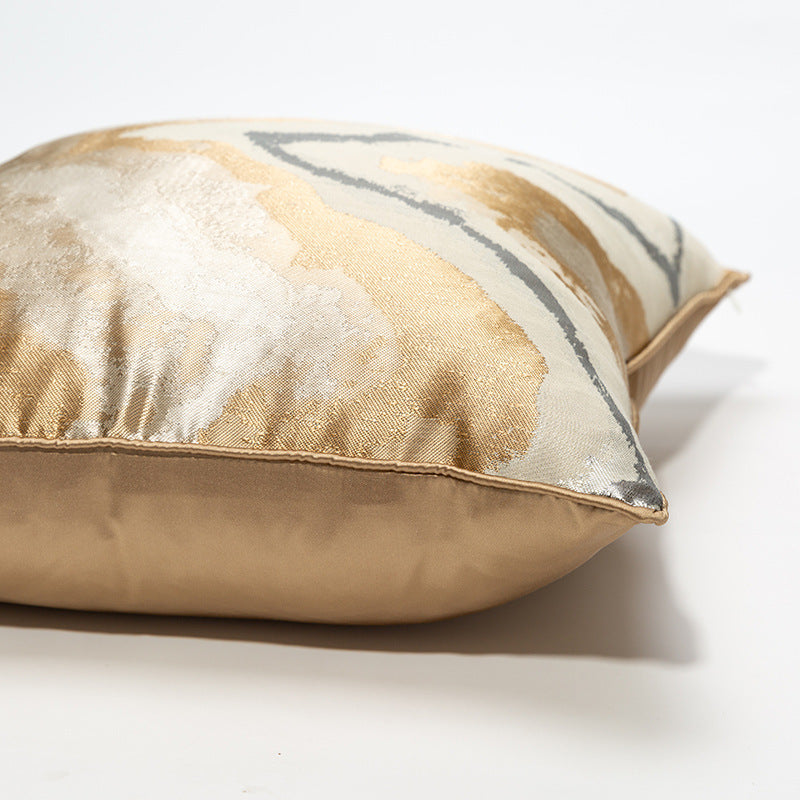 HKM-991443 Geometric Abstract Polyester Cushion Cover for Living Room, Bedroom, and Outdoor Spaces