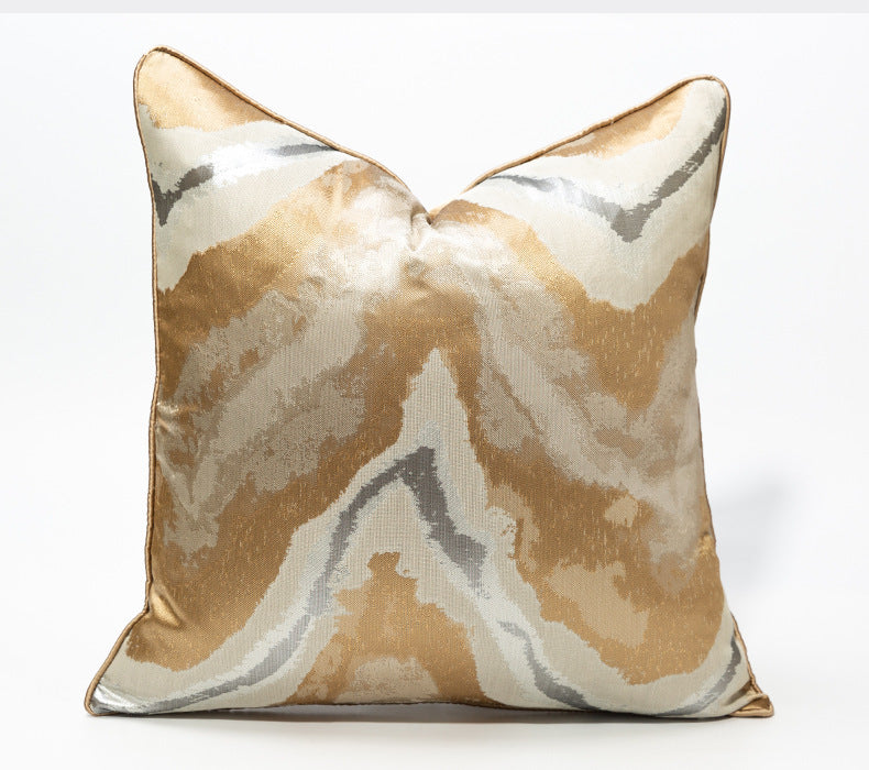 HKM-991443 Geometric Abstract Polyester Cushion Cover for Living Room, Bedroom, and Outdoor Spaces