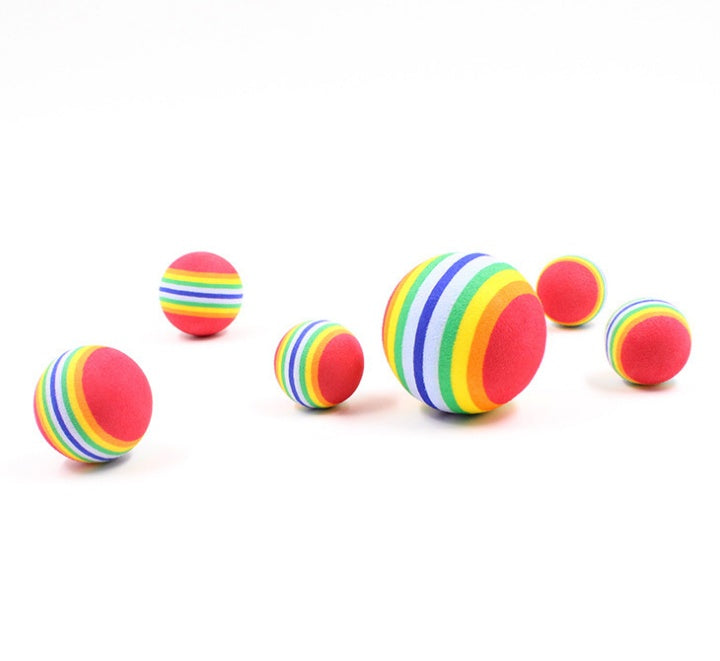 HKM-991507 Rainbow Interactive Cat Ball Toy