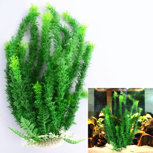 HKM-991571 Aquarium Simulation Plant Ornament - 45-49cm Plastic Fish Tank Decoration