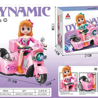 HKM-991571 Battery Operated Balance Car Doll Toy with Music and Light for Kids