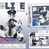 HKM-991571 Battery Operated Balance Car Doll Toy with Music and Light for Kids