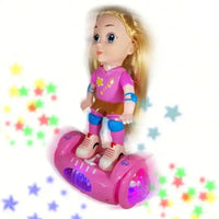 HKM-991571 Battery Operated Balance Car Doll Toy with Music and Light for Kids