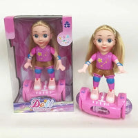 HKM-991571 Battery Operated Balance Car Doll Toy with Music and Light for Kids