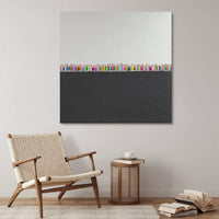 HKM-991827 Modern Hand-Painted Abstract Acrylic Wall Art on Canvas for Home Decor