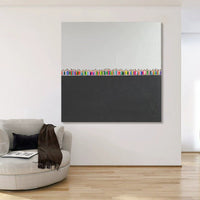 HKM-991827 Modern Hand-Painted Abstract Acrylic Wall Art on Canvas for Home Decor