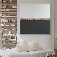 HKM-991827 Modern Hand-Painted Abstract Acrylic Wall Art on Canvas for Home Decor