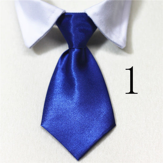 HKM-991891 Solid Color and Striped Fake Tie for Cats and Dogs in Cotton, Multiple Sizes Available