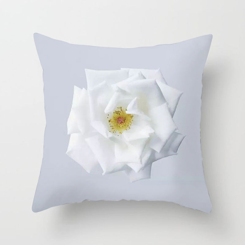 HKM-991955 Plant Pattern Peach Skin Pillowcase - 45 x 45 CM