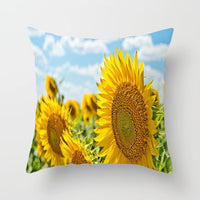 HKM-991955 Plant Pattern Peach Skin Pillowcase - 45 x 45 CM
