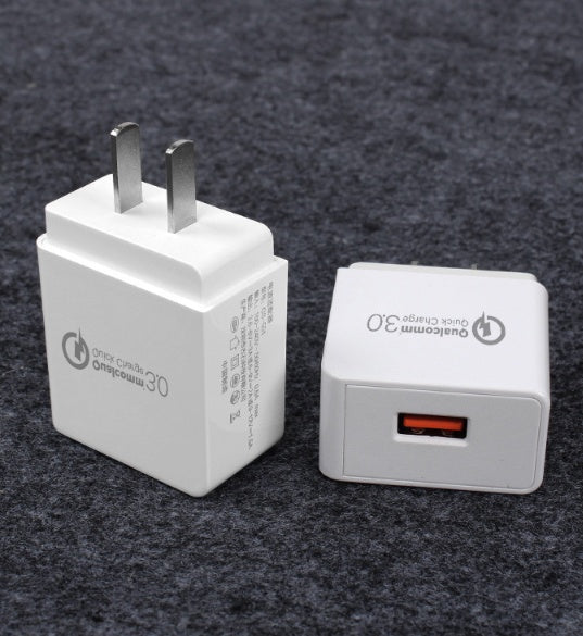 HKM-992083 QC3.0 18W Compact Travel Charger for Smartphones and Tablets with Safety Protection
