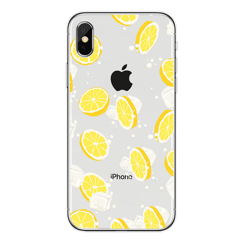 HKM-992147 Cartoon Floral Transparent Phone Case Compatible with iPhone and Other Models