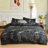 HKM-992211 Geometric Pattern Brushed Single Duvet Cover for Dormitories and Bedrooms