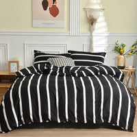 HKM-992211 Geometric Pattern Brushed Single Duvet Cover for Dormitories and Bedrooms