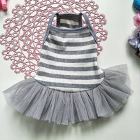HKM-992467 Cute Cotton Princess Dress for Pets - One-Piece Outfit in Sizes S, M, L, XL