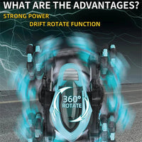HKM-992467 Remote Control Spinning Drift Stunt Truck for Indoor and Outdoor Fun, 26.5CM 2.4G, Colorful Design
