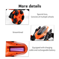 HKM-992467 Remote Control Spinning Drift Stunt Truck for Indoor and Outdoor Fun, 26.5CM 2.4G, Colorful Design