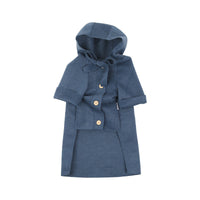 HKM-992659 Cozy Simple Wool Coat for Dogs in Blue and Pink