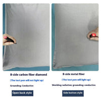 HKM-992851 Grounding Gas Conductive Silver Fiber and Cotton Pillowcase Cover in White