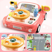 HKM-992851 Musical Steering Wheel Toy for Kids - Interactive Plastic Baby Car Toy for Toddlers