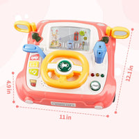 HKM-992851 Musical Steering Wheel Toy for Kids - Interactive Plastic Baby Car Toy for Toddlers