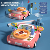 HKM-992851 Musical Steering Wheel Toy for Kids - Interactive Plastic Baby Car Toy for Toddlers