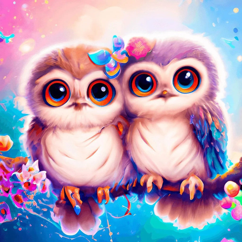 HKM-992979 Animal Pattern Handmade Diamond Stickers - Decorative Canvas Art for Creative Projects
