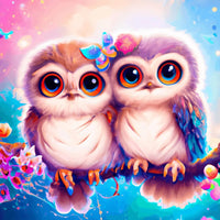 HKM-992979 Animal Pattern Handmade Diamond Stickers - Decorative Canvas Art for Creative Projects