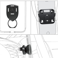 HKM-993107 Smart Metal Phone Bracket Set for Magnetic Bedside Display and Head-Mounted Use