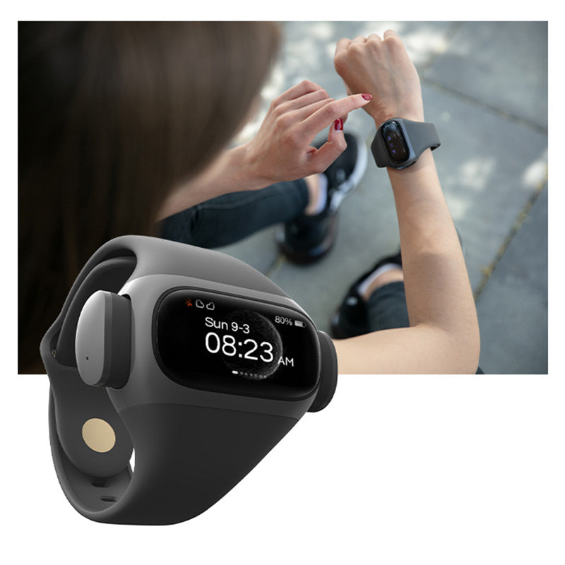 HKM-993107 True Wireless Bluetooth Headset with Health Monitoring and Touchscreen Display