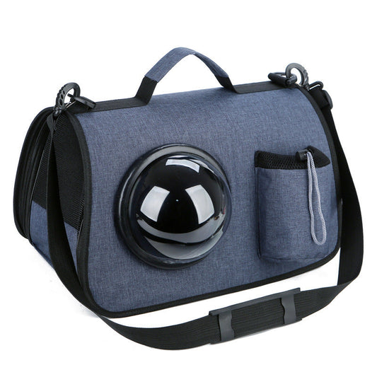 HKM-993235 Outdoor Portable Crossbody Pet Carrier - Medium Hard Oxford Bag for Cats, Up to 13kg, Available in Various Colors