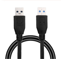 HKM-993235 USB 3.0 A Male to A Male Data Transfer Cable, 60CM Length, Blue/Black