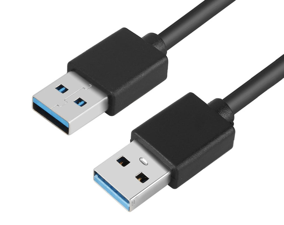 HKM-993235 USB 3.0 A Male to A Male Data Transfer Cable, 60CM Length, Blue/Black
