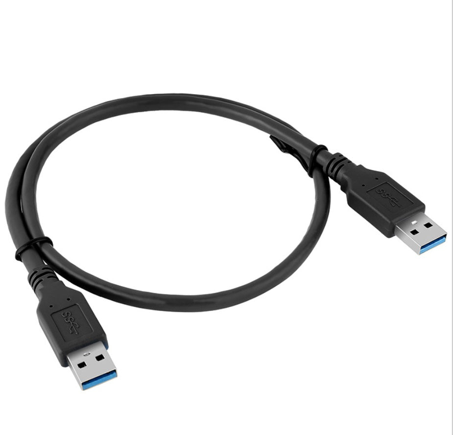 HKM-993235 USB 3.0 A Male to A Male Data Transfer Cable, 60CM Length, Blue/Black