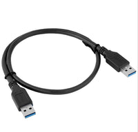 HKM-993235 USB 3.0 A Male to A Male Data Transfer Cable, 60CM Length, Blue/Black