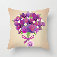 HKM-993491 Peach Skin Cushion Cover 45x45cm with PP Cotton Filling for Home Decor