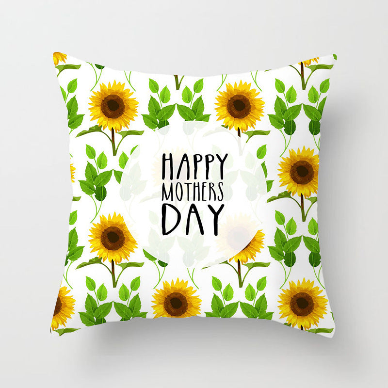 HKM-993491 Peach Skin Cushion Cover 45x45cm with PP Cotton Filling for Home Decor