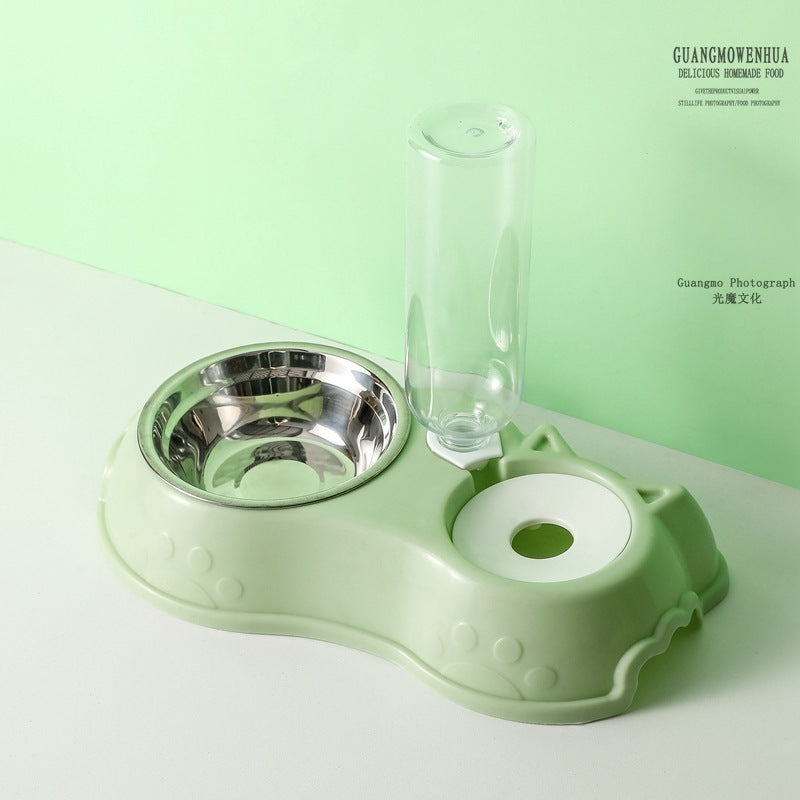 HKM-993555 Automatic Dog Water Bowl with Stainless Steel and Anti-Tumble Water Bottle, Multiple Colors Available